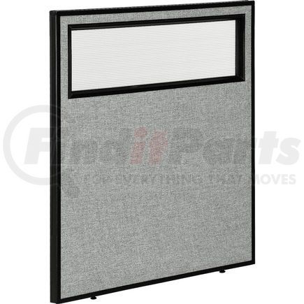 GLOBAL INDUSTRIAL 694754WGY Interion&#174; Office Partition Panel with Partial Window, 36-1/4"W x 42"H, Gray