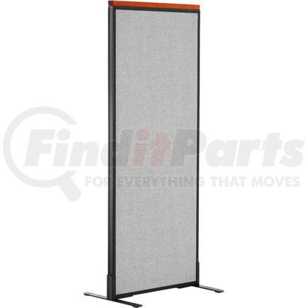 GLOBAL INDUSTRIAL 694653FGY Interion&#174; Deluxe Freestanding Office Partition Panel, 24-1/4"W x 61-1/2"H, Gray