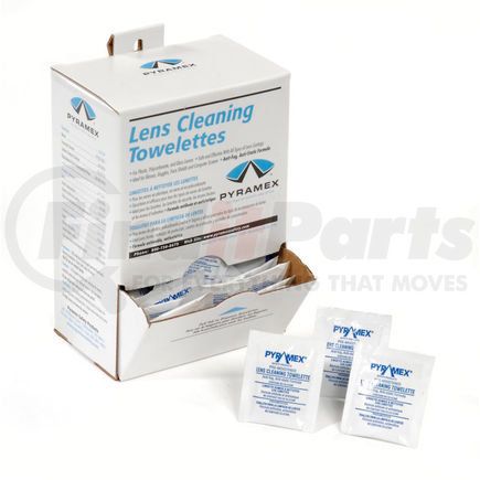 Pyramex Safety Glasses LCT100 Lens Cleaning Towelettes 100 Per Box