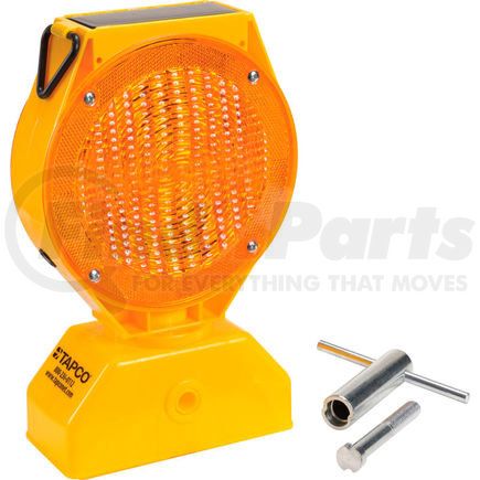 TAPCO 5785469 - individual solar led barricade light, amber, 3-way on/off switch