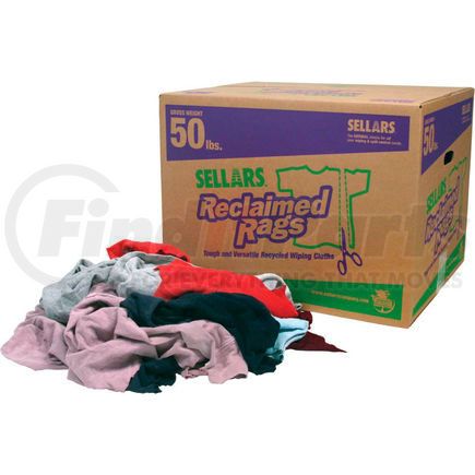 SELLARS 99202 - reclaimed rags - colored fleece, 50 lbs.