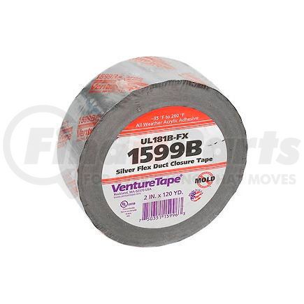 3M 7100043760 3M&#8482; VentureTape UL181B-FX FlexDuct Tape, 2 IN x 120 Yards, Sliver, 1599B-G669