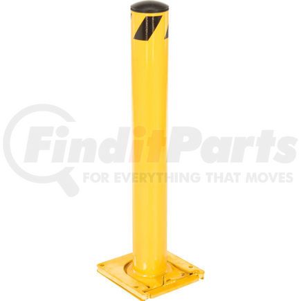 Global Industrial 238795 Global Industrial&#8482; Removable Steel Bollard With Removable Plastic Cap 5.5''x36''H