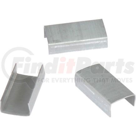 Pac Strapping Prod Inc OST48-C Open Steel Strapping Seals, For Use With 1/2" W Steel Strapping Tools - 2,500 Pack