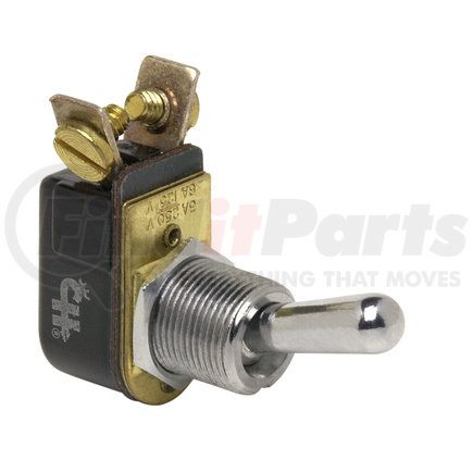 Cole Hersee M-484 Cole Hersee Toggle Switches  SPST, OFF-ON, CHROME PLATED BRASS HANDLE, 2 SCREWS