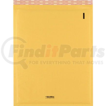 GLOBAL INDUSTRIAL 412533 Global Industrial&#153; Self-Seal Bubble Mailers #5, 10-1/2" x 16", Gold, 100 Pack
