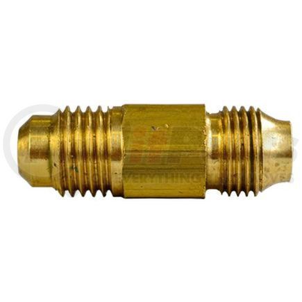 Tectran 41521-WHD Flare Fitting - Brass, 1/4 in. Tube, 1/4 in. SAE Tube Size, AC Type