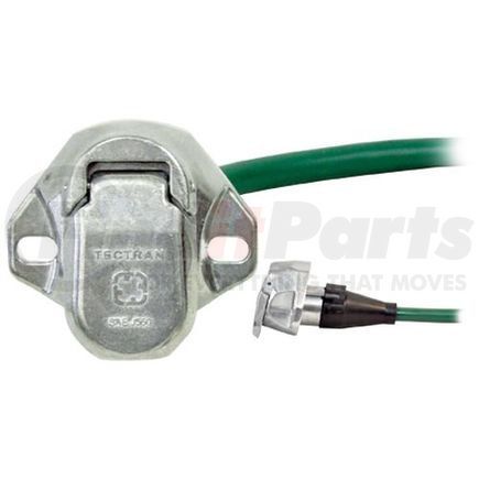 Tectran 7911316 Trailer Receptacle Socket - 7-Way, Auxiliary, Split Pin, with Lead