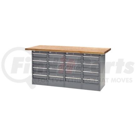 Global Industrial 239183 Global Industrial™ 72"W x 30"D Shop Top 16 Drawer Workbench