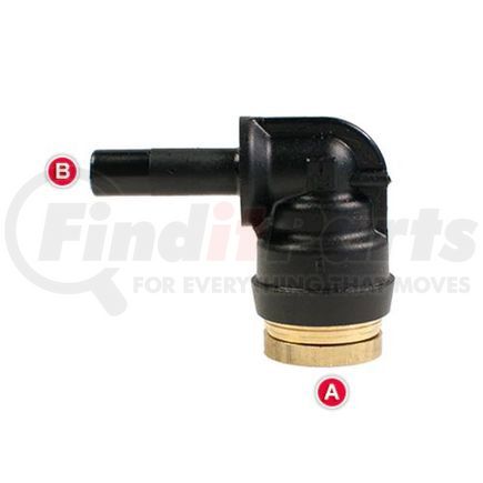 Tectran QS69-10D Push-On Hose Fitting - 5/8 in. Tube A, 5/8 in. Tube A, 90 degree Elbow