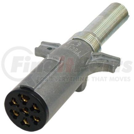 Tectran 670-71SGW Trailer Wiring Plug - 7-Way, Die-Cast Housing, with Spring Guard, Weather Resistant