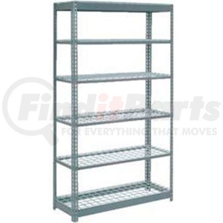 Global Industrial 255524 Global Industrial&#8482; Heavy Duty Shelving 48"W x 18"D x 84"H With 6 Shelves - Wire Deck - Gray