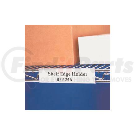 Aigner Index Inc WR1256 Wire Shelving Label Holder, 6" x 1-5/16", Clear (25 pcs/pkg)