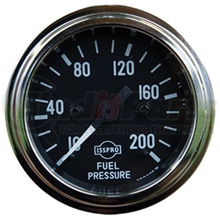 Tectran 95-2345 Fuel Pressure Gauge - Black Bezel, 0-100 psi, Mechanical