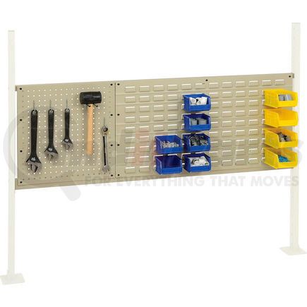 Global Industrial 318866TN Global Industrial&#153; Panel Kit for 60"W Workbench - 18"W Pegboard & 36"W Louver, Mounting Rail TN