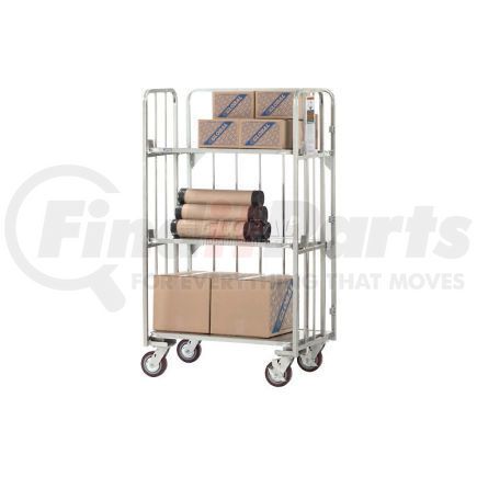 Global Industrial 912138 Global Industrial&#153; Folding Truck With Solid Tilting Shelves, 2000 Lb. Capacity