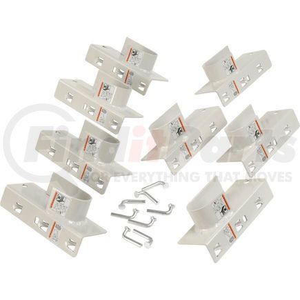 Global Industrial 653CP8 Global Industrial&#8482; Axle Brackets / 4 Pairs