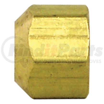 Tectran 56-4 Flare Fitting - Brass, Cap Nut, 1/4, inches Tube