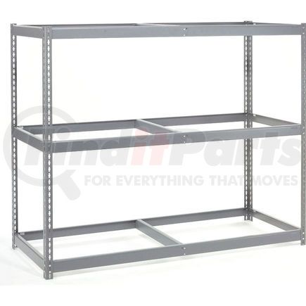 Global Industrial 601246 Global Industrial&#153; Wide Span Rack 72Wx24Dx84H, 3 Shelves No Deck 900 Lb Cap. Per Level, Gray