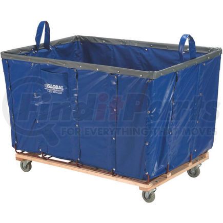 Global Industrial 241985BL Global Industrial&#8482; Best Value 20 Bushel Blue Vinyl Basket Bulk Truck