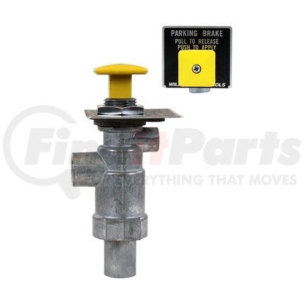 Tectran WM325 Air Brake Park Control Valve - 1/4-18 NPTF Inlet and Outlet, 150 psi, Panel Mounted