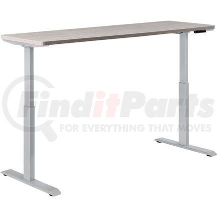 Global Industrial 695781GYGY Interion&#174; Electric Height Adjustable Table, 72"W x 30"D, Gray W/ Gray Base