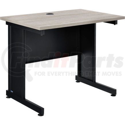 Global Industrial 249012ARGY Interion&#174; 36" Desk - Rustic Gray