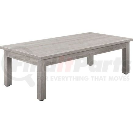 Global Industrial 695753GY Interion&#174; Wood Coffee Table - 48" x 24" - Gray