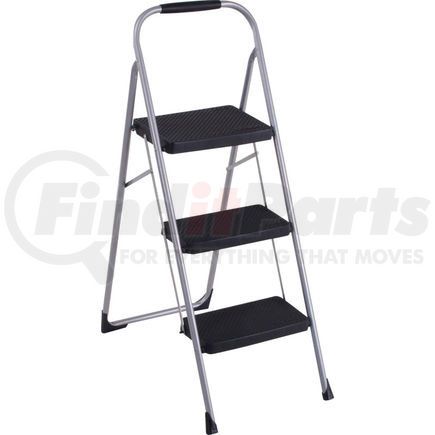 Cosco Industries 11408PBL1E Cosco&#174; Steel 3 Step Stool Ladder with Rubber Hand Grip, Type III