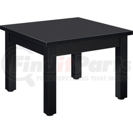 Global Industrial 695752BK Interion&#174; Wood End Table - 24" x 24" - Black