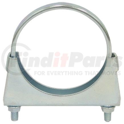 Tectran MUC4F Exhaust Muffler Clamp - 4 in. O.D, Zinc Plated, Flat Band, with U-Bolt and Band