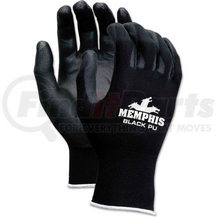 MCR Safety 9669XXL MCR Safety 9669XXL Economy PU Coated Work Gloves, 13-Gauge, Black, 2X-Large, 12 Pairs