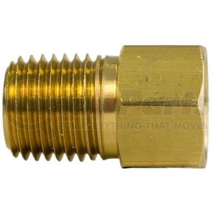 Tectran 148-8B Inverted Flare Fitting - Brass, Connector Tube to Male Pipe, 1/2 in. Tube, 1/4 in. Thread