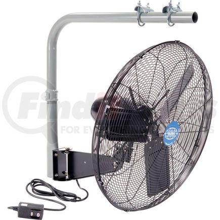 Global Industrial 293061 Global Industrial&#153; 24" Industrial I-Beam Mount Fan - Outdoor Rated - 7700CFM - 3/10HP