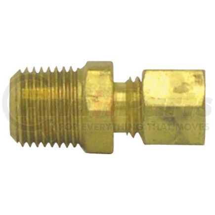 Tectran 868-2A Transmission Air Line Fitting - Brass, 1/8 in. Tube, 1/8 in. Thread, Male Connector