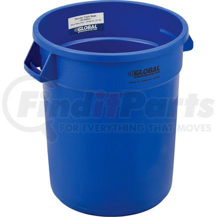 Global Industrial 240458BL Global Industrial&#153; Plastic Trash Can - 20 Gallon Blue