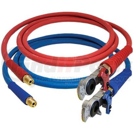 Tectran 13S12401 Air Brake Hose Assembly - 12 ft., Straight, Red and Blue, with FlexGrip HD and Gladhands