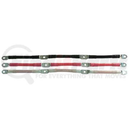 Tectran C2/0T4X26 Battery Jumper Cable - 26 inches, 2/0 Gauge, Red, 4-Lug
