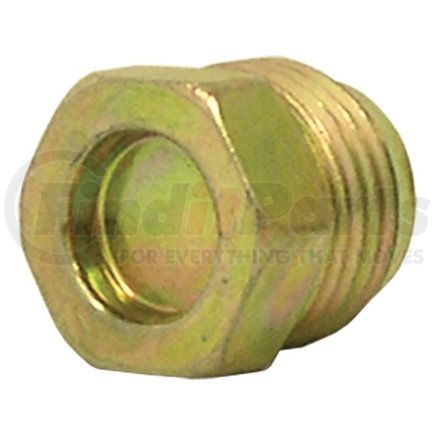 Tectran PL141-4 Inverted Flare Fitting - Brass, 1/4 inches Tube, Plug