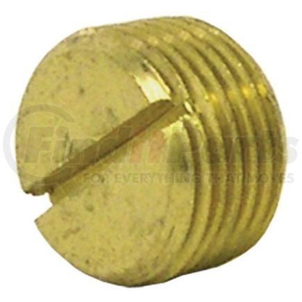 Tectran 117-A Air Brake Pipe Head Plug - Brass, 1/8 inches Pipe Thread, Slotted