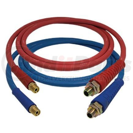 Tectran 13R12201 Air Brake Hose Assembly - 12 ft., Straight, Red, with FlexGrip HD Handles