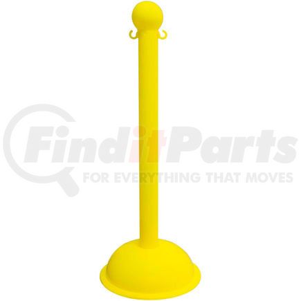 Global Industrial 99902 Mr. Chain Heavy Duty Plastic Stanchion Post, 41"H, Yellow