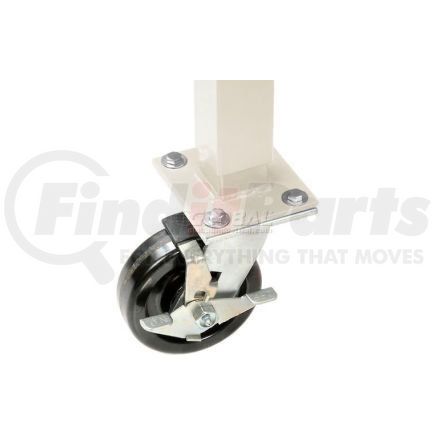 Global Industrial 253947TN Global Industrial™ 5" Phenolic Swivel Casters with Brakes Tan