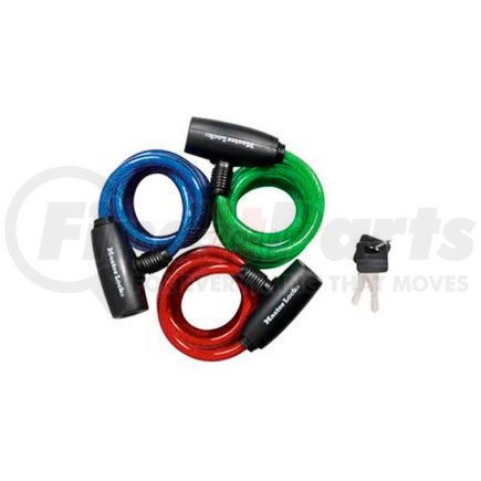 Master Lock 8127TRI Master Lock&#174; No. 8127TRI Cable Lock 3-Pack Keyed Alike 6'L Keyed Cable Bike lock