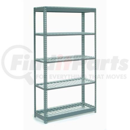 Global Industrial 601930 Global Industrial™ Heavy Duty Shelving 48"W x 18"D x 84"H With 5 Shelves - Wire Deck - Gray