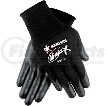 MCR Safety N9674S Ninja X Bi-Polymer Coated Palm Gloves, Memphis Glove N9674s, 1-Pair