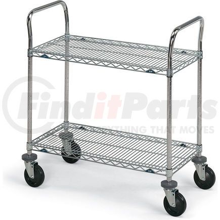 Metro 5433200 Metro&#174; SUPER ERECTA&#174; Stainless Steel Wire Utility Carts - 72" Wx24" D Shelf