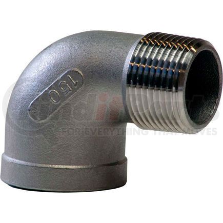 Merit Brass K403-20 1-1/4 In. 304 Stainless Steel 90 Degree Street Elbow - MNPT X FNPT - Class 150 - 300 PSI - Import