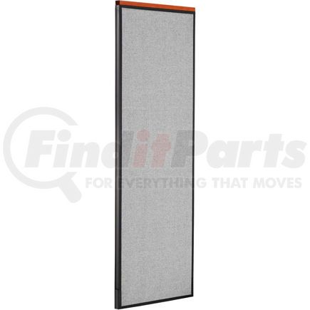 GLOBAL INDUSTRIAL 277678GY Interion&#174; Deluxe Office Partition Panel, 24-1/4"W x 73-1/2"H, Gray