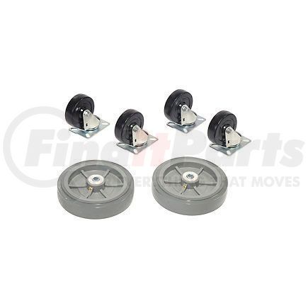 Global Industrial 330cp47 Replacement Caster Kit for Global Industrial&#153; Wood & Steel Deck Narrow Aisle Platform Trucks